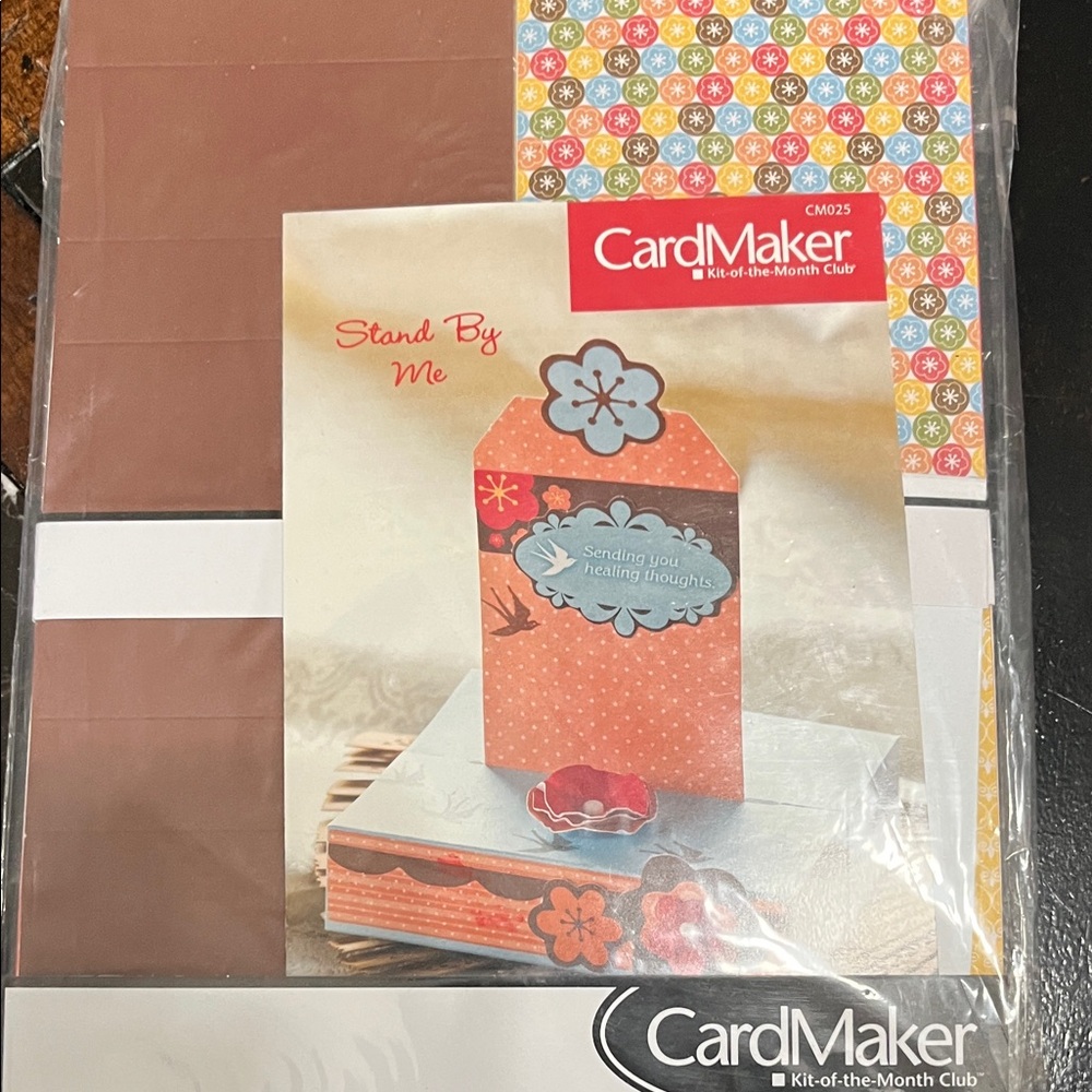 CardMaker Floral Stand By Me Card Kit in Brown and Orange